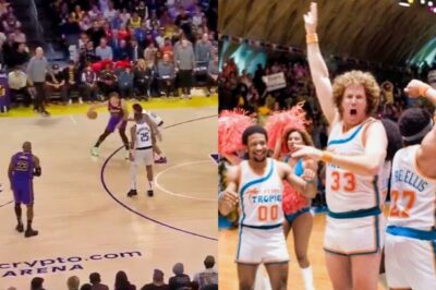 “LeBron Jackie Moon”: NBA Fans Are Freaking Out After LeBron James & Luka Doncic Recreated Iconic Scene From Will Ferrell’s ‘Semi-Pro’ During Live Game vs. Mavs