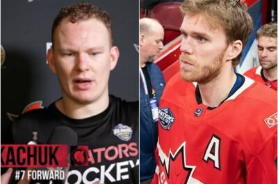 Brady Tkachuk made a shocking statement after Canada’s bitter loss to the United States. He recently criticized Connor McDavid and challenged the Canadian team, causing a lot of anger in the Canadian community.