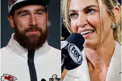 “Erin Andrews’ 2-Word Reaction to Travis Kelce’s Big Announcement Sends Fans Into a Frenzy!”