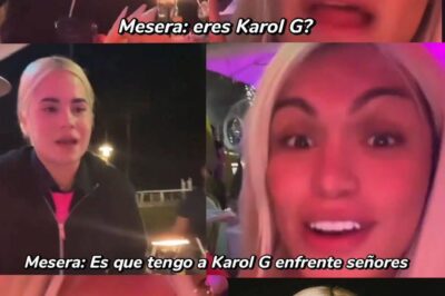 “¿Karol G en el restaurante? La sorprendente confusión de una mesera.”