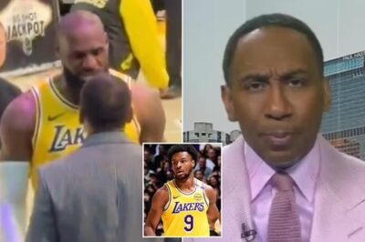 “CAUGHT ON CAMERA: Furious LeBron James Clashes with Stephen A. Smith in Heated Confrontation—Fans Speculate the Reason!”