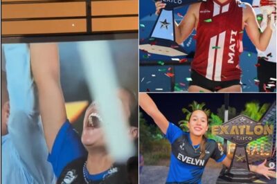 Es la reina roja pero por un día se pintó de azul para apoyar a Evelyn; así fue como Mati se olvidó de su legado escarlata para felicitar a “Sniper” después de su campeonato