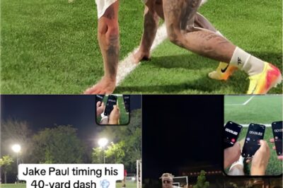 NFL Level’ Speed or Not? Jake Paul’s 40-Yard Dash Leaves Fans Questioning His Claims!