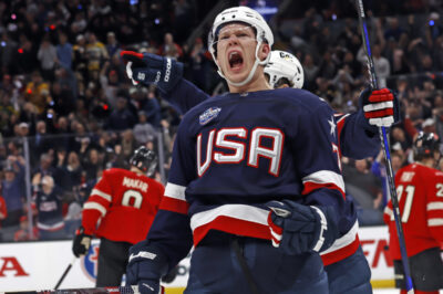 Brady Tkachuk reveals Team USA’s group chat fueled fights against Team Canada during 4 Nations Face-Off