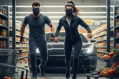 Mi novio y yo robamos un supermercado. Después de llevarnos con éxito lo que habíamos venido a buscar, mi novio disparó al gerente.