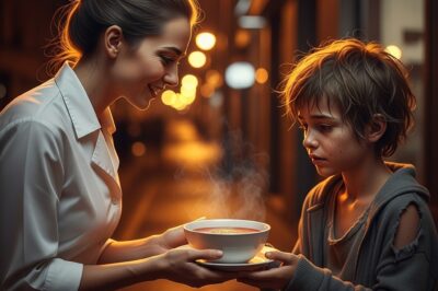 LA CRIADA LE DIO DE COMER A UN NIÑO SIN HOGAR — LO QUE SU JEFE HIZO DESPUÉS DE VERLA, TE DEJARÁ SIN PALABRAS