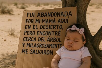 FUI ABANDONADA POR MI MAMÁ AQUÍ EN EL DESIERTO, PERO ENCONTRÉ CERCA DEL ÁRBOL Y MILAGROSAMENTE ME