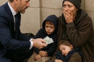UN MAGNATE DETIENE SU AUTO AL VER A UNA MUJER INDIGENTE CON NIÑOS. AL RECONOCERLA, SU MUNDO SE DERRUMBA.
