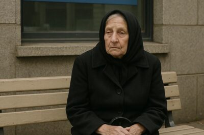 Si tan solo supieran por qué la vieja viuda se sienta fuera del banco desde hace meses