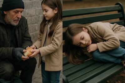 Ella compartía su último pedazo de pan con una paloma mientras lloraba en silencio, sentada en una banca de la plaza. Un empresario de traje elegante se detuvo a observarla.