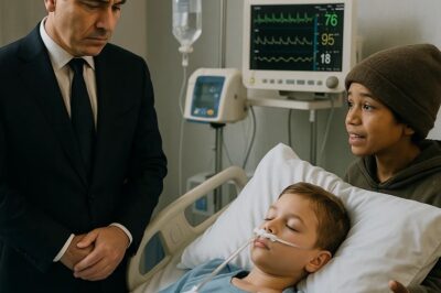 En el hospital más lujoso de la ciudad, un empresario multimillonario observaba en silencio a su hijo de 7 años, postrado en coma y conectado a una máquina que apenas lo mantenía con vida.