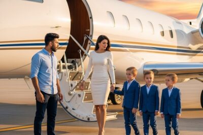 Años después del divorcio, él volvió a burlarse de ella… hasta que la encontró con trillizos y un jet privado