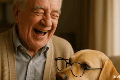 “EL PERRO QUE USABA GAFAS SIN CRISTALES PARA HACER REÍR A SU DUEÑO”