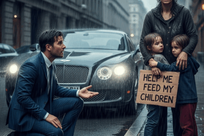 UN MAGNATE DETIENE SU AUTO AL VER A UNA MUJER INDIGENTE CON NIÑOS. AL RECONOCERLA, SU MUNDO SE DERRUMBA.