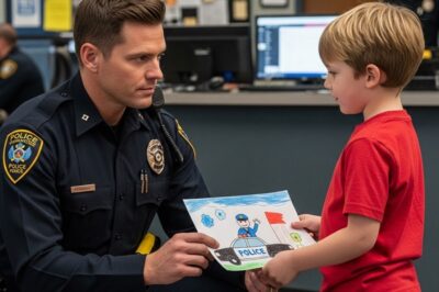 Mi hijo le dio un dibujo a un policía… y eso desató una investigación.