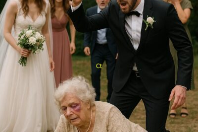 SU HIJO LA GOLPEÓ Y LA HIZO CAER EN PLENA BODA… PERO LA ABUELA LE DEVOLVIÓ EL GOLPE DE UNA FORMA QUE NADIE ESPERABA.