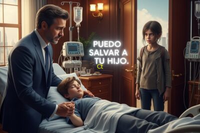 En la suite privada del hospital más lujoso de la ciudad, un empresario multimillonario permanecía inmóvil junto a la cama de su hijo de 7 años.