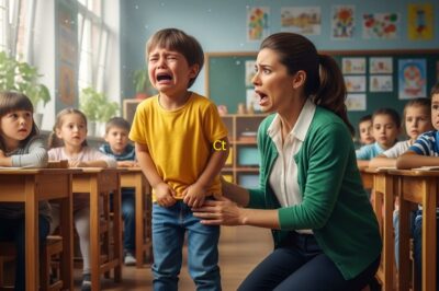 Niño estalla en llanto frente a su maestra: —“¡No puedo sentarme… me duele demasiado! Y todo es culpa de mi papá…”