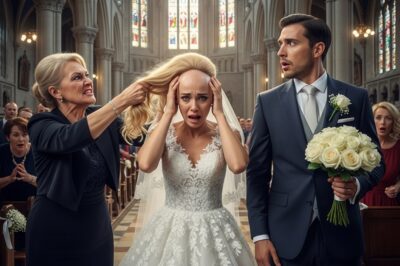 💔👰 El día de mi boda, mi suegra me arrancó la peluca frente a todos… pero lo que ocurrió después nadie lo olvidará jamás.