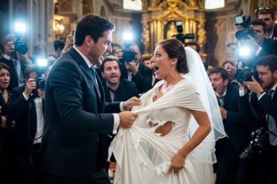 El día de nuestra boda, mi esposo rompió mi vestido — y el fotógrafo no perdió ni un detalle