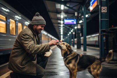 el perro de la estación