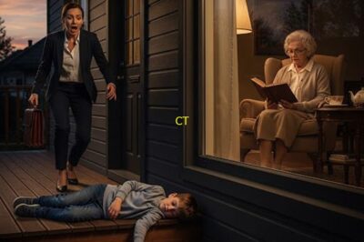 Volví a casa y encontré a mi hijo inconsciente en la entrada… mientras mi suegra estaba ocupada leyendo un libro