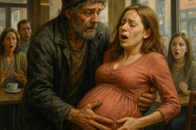 Un indigente intervino justo a tiempo cuando una mujer embarazada se atragantaba en un café, dejando a todos los presentes boquiabiertos. Fue en ese instante cuando lo reconocí.