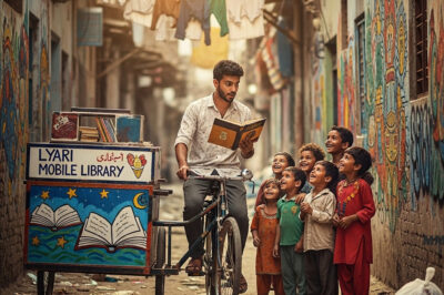 ÉL PEDALEA CUENTOS POR CALLES OLVIDADAS