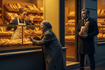 — Te lo ruego, hijita, ten piedad de mí, hace ya tres días que no he comido ni un pedacito de pan, y no me queda nada de dinero —suplicaba la anciana a la vendedora.