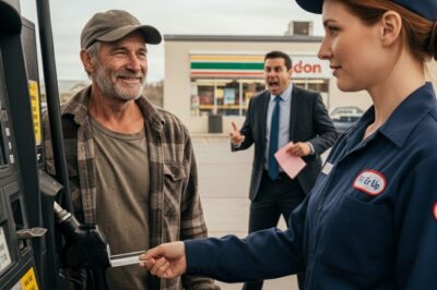 Ella pagó la gasolina de un caballero sencillo y fue despedida por el gerente. Treinta minutos después, llegó el dueño… 😲😲😲
