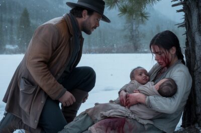 El leve murmullo de la nevada se mezclaba con un sonido inesperado: el llanto agudo de un recién nacido, acompañado de la voz de una mujer que trataba de calmarlo con palabras suaves.