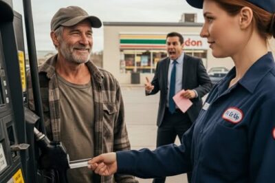 Ella pagó la gasolina de un caballero sencillo y fue despedida por el gerente. Treinta minutos después, llegó el dueño…