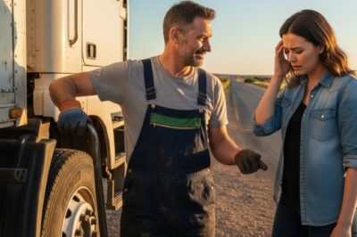 Mecánico ayuda a camionera sin dinero — Pero ella pagó de una forma que él nunca imaginó…