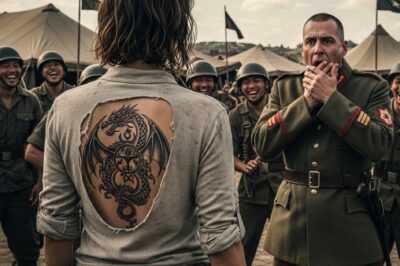 “Se rieron de ella en el campamento militar… pero cuando su camisa se rompió, el secreto en su espalda heló la sangre del comandante.”