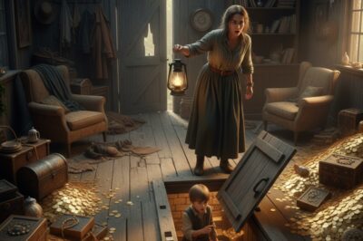 Mi esposo me dejó con nuestro hijo en su vieja choza medio en ruinas. No tenía ni idea de que debajo de esta casa se escondía una habitación secreta llena de oro.