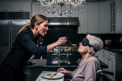 “Un millonario llega a casa de sorpresa… y lo que ve entre su esposa y su madre ciega lo deja sin aliento”