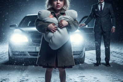 La nieve caía como agujas heladas desde el cielo gris, cubriendo el asfalto resquebrajado de la carretera secundaria con una capa cada vez más espesa. Entre ese blanco infinito, una figura diminuta avanzaba lentamente, tambaleante, como una sombra a punto de desvanecerse.