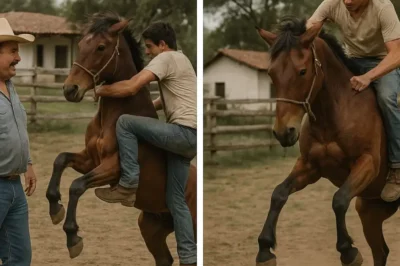 “Si logras montar este caballo, te regalo mi rancho”… se rió el hacendado, pero el joven humilde lo dejó sin palabras