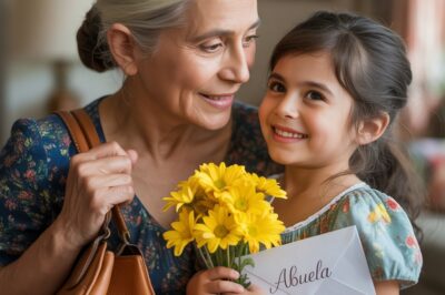 La jubilada y la niña de las flores
