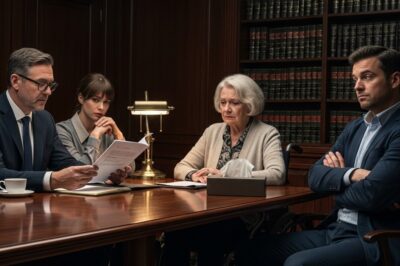 Mis Hijos Y Nueras Vinieron A La Lectura Del Testamento Del Marido Para Quedarse Con Todo Para Ellos