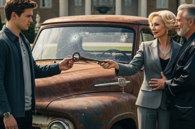 Sus suegros se burlaron al entregarle una camioneta oxidada como única herencia… sin imaginar el secreto oculto que cambiaría todo