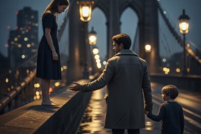 “No Saltes”, Dijo Un Papá Soltero En Dificultades, Al Bajar A La Chica Del Puente — Ella Se Reveló…