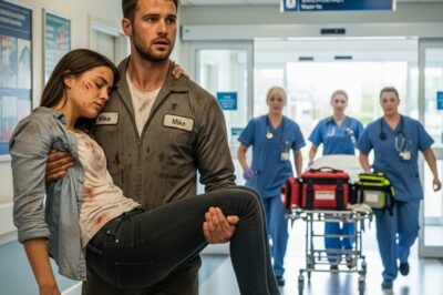 Mecánico Pobre Llevó A La Millonaria De Prisa Al Hospital… Dos Semanas Después Su Vida Cambió