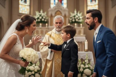 Hijo Del Millonario Habló En El Altar… — Lo Que Dijo Hizo Que Su Padre Cancelara La Boda Sin Piedad