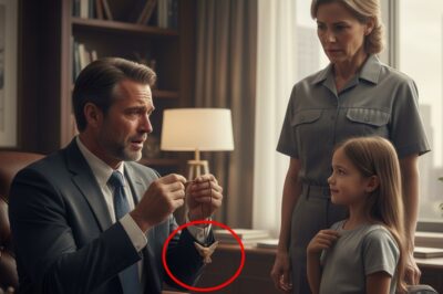 ¿De dónde sacaste esto?” El multimillonario lloró al ver el collar de la hija de la empleada