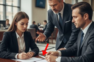 En el banco, mi papá intentó hacerme firmar todo, pero el gerente me dio una nota.