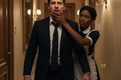 Un millonario vuelve tarde a casa y su empleada le pide silencio.