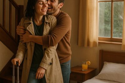 “Viajé por trabajo durante un mes y, al llegar a casa, mi esposo me abrazó con fuerza: ‘Ven al cuarto, te extrañé tanto…’ Sonreí sin imaginar que ese abrazo marcaría el inicio de días que jamás olvidaría. Porque no era él solo quien me esperaba en aquel hogar…”