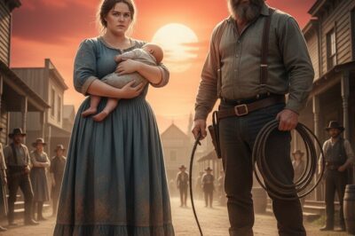 El marido golpeó a la joven gorda en plena calle… hasta que un apache gigante intervino y protegió al bebé.