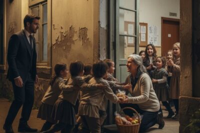 Un millonario desconfiaba de su niñera porque siempre se llevaba comida a casa. La siguió una noche y lo que descubrió le rompió el corazón y cambió su vida para siempre.